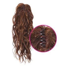 HairDo 18 Simply Curly Ponytail Color R14/88H GOLDEN WHEAT Hairpieces Claw Clip Pony Tru2Life Heat Friendly Beach Waves Synthetic