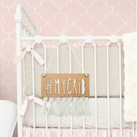 Stephan Baby Hanging Beechwood Nursery Sign, My Crib