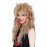 ColorGround Long Curly 80s Women Blonde with Reddish Brown Rocker Wig