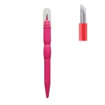 ZUSING Very Sharp Microblading Shading Pen Bevel 19 Pins With a Cap Disposable Microblading Pen 10 pcs/pack (Pink)