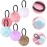 12Pcs Pom Ball Hair Ties, Fluffy Poms Ponytail Holders Velvet Elastic Hair Accessories for Women Girl