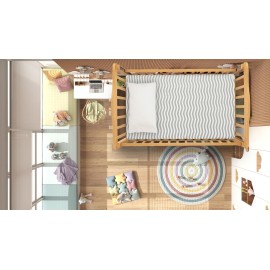 Bassinet Sheets for Baby Girl & Boy - 3-Pack Soft Fitted Bassinet Sheets, Organic Cotton, Breathable & Cozy, Fits 32x16x4 Inch Rectangle, Oval & Hourglass Mattresses (Grey/White)