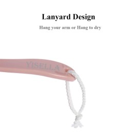 Shower Loofah with Handle for Skin Exfoliating,Shower Brush for Cleaning Body for Men and Women (Blue/Pink)