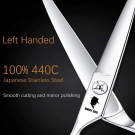 Professional Razor Blades Salon Left Handed Hair Cutting Scissors - Barber Shears for Left Hand - 6.0 Japanese 440 C Stainless Steel Left Handed Scissor Purple Professional Razor Blades Salon Left Handed Hair Cutting Scissors - Barber Shears for Left Hand - 6.0 Japanese 440 C Stainless Steel Left Handed Scissor Purple