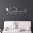 Vinyl Wall Art Decal - We Wished Upon A Shining Star And Twinkle Twinkle Here You Are - 11 x 25 - Cute Home Apartment Nursery Playroom Kids Boy Girl Bedroom - Moon And Stars Rhyme (11 x 25, White)