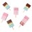 Adam Victor 3D Popsicle Box Design- Gift Boxes Funny Paper Candy Box, Party Decoration- DIY Lovely Party Favor& Mini Goody Boxes, 12 Pcs in Package, 2 Colors(Pink and Blue)