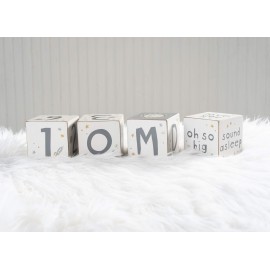 Primitives by Kathy Baby Milestone Blocks, Set of 4, Galaxy