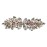 Faship Gorgeous Clear Rhinestone Crystal Floral Hair Barrette Clip