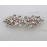 Faship Gorgeous Clear Rhinestone Crystal Floral Hair Barrette Clip