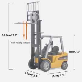 Ailejia Forklift Trucks Toy Alloy Fork Truck Models Warehouse Construction Truck Vehicle Model Engineering Car Toy Boy Gift (Forklift)