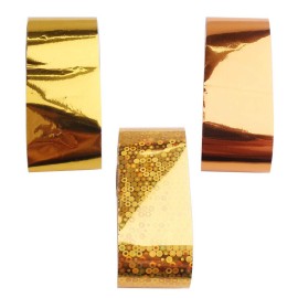 WOKOTO 10 Rolls Gold Foil Nail Art Transfer Stickers Tips Laser Adhesive Nail Wraps Decals Starry Sky Manicure Decoration (0.98inchs*39.4inchs) WOKOTO 10 Rolls Gold Foil Nail Art Transfer Stickers Tips Laser Adhesive Nail Wraps Decals Starry Sky Manicure Decoration (0.98inchs*39.4inchs)