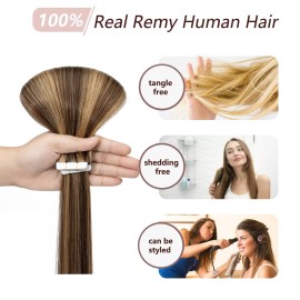 MY-LADY Tape In Hair Extensions Human Hair 24 Inch Medium Brown mix Dark Blonde 50g 20pcs Seamless Invisible Rooted Double Sided Tape In Remy Hair Extensions MY-LADY Tape In Hair Extensions Human Hair 24 Inch Medium Brown mix Dark Blonde 50g 20pcs Seamless Invisible Rooted Double Sided Tape In Remy Hair Extensions