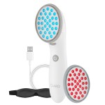 Spa Sciences CLARO Clinically Proven Blue & Red LED Acne Treatment Light Therapy System-FDA Cleared-Rechargeable- Professional Home Acne Healing/Clearing Treatment