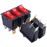 Twidec/5Pcs Rocker Switch 3 Pins 2 Position ON/Off AC 20A/125V 15A/250V SPST Red LED Light Illuminated Boat Rocker Switch Toggle KCD3-101N-R
