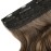 REECHO 20 1-pack 3/4 Full Head Curly Wave Clips in on Synthetic Hair Extensions HE008 Hair pieces for Women 5 Clips 4.5 Oz Per Piece - Ash Light Brown