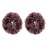 Motique Accessories Two-Tone Fur Scrunchy - Set of 2 - Burgundy