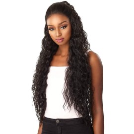 Sensationnel What Lace 13X6 Wigs - Reyna Lacefrontal Hand Tied Glueless Synthetic with Natural Density Preplucked Hairline (MP/CARAMEL)