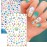 TailaiMei Summer Beach Nail Stickers, 1500+ Pcs Self-Adhesive DIY Nail Art Decals Shark Nautical Turtle Design (12 Sheets)