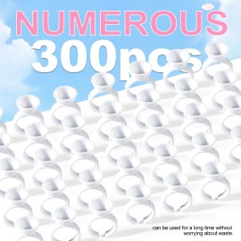 NXJ INFILILA Glue Rings, 300PCS Glue Rings for Eyelash Extensions, Disposable Holder for Eyelash Extension Supplies, Makeup Plastic Nail Art Tattoo Adhesive Pigment Holders
