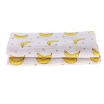 Muslin Swaddle Square Blankets Baby Receiving Blanket Wrap Swaddle Towel for Girl Shower Gift - Banana