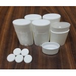 Empty Deodorant Containers - Twist-up, Recyclable, DIY Empty Deodorant OVAL Tubes, Bottom-fill 2.0 Oz (5-Pack, White)