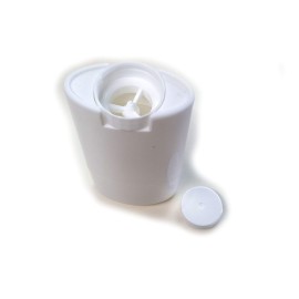 Empty Deodorant Containers - Twist-up, Recyclable, DIY Empty Deodorant OVAL Tubes, Bottom-fill 2.0 Oz (5-Pack, White)