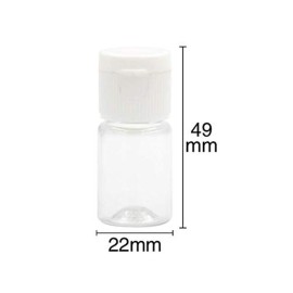 24PCS 5ml/0.17oz Empty Refillable Clear PET Plastic Flip Cap Dispenser Bottles Cosmetic Container Jar Pot Vial Sample Storage For Lotion Emulsion essential oil Facial Essence Perfume