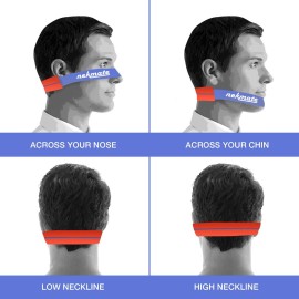 NEKMATE The Original Neckline Shaving Template | Hair Cutting Guide for Self Haircut | DIY Self Haircutting System | Hands-Free Cut, Trim & Shave for Line Ups | Durable High-Grade Silicone Stencil