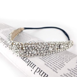 Womens Headbands/Hairbands, Rhinestone Beaded Elastic Headband for Women Hair Accessories, Handmade vintage headbands Fits for Most, 3 Styles (Grace) Womens Headbands/Hairbands, Rhinestone Beaded Elastic Headband for Women Hair Accessories, Handmade vintage headbands Fits for Most, 3 Styles (Grace)