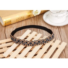 Womens Headbands/Hairbands, Rhinestone Beaded Elastic Headband for Women Hair Accessories, Handmade vintage headbands Fits for Most, 3 Styles (Grace) Womens Headbands/Hairbands, Rhinestone Beaded Elastic Headband for Women Hair Accessories, Handmade vintage headbands Fits for Most, 3 Styles (Grace)