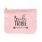 Heather & Willow 1 Piece | Rose Gold Bride Tribe Canvas Cosmetic Makeup Clutch Gifts Bag for Bridesmaid Proposal Box & Bridesmaids Bachelorette Party Favors