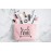Heather & Willow 1 Piece | Rose Gold Bride Tribe Canvas Cosmetic Makeup Clutch Gifts Bag for Bridesmaid Proposal Box & Bridesmaids Bachelorette Party Favors