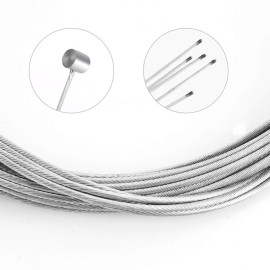 Hapleby 10PCS Premium Bike Brake Cable, Professional Bicycle brake line for Mountain, Free For End Caps and End Ferrule