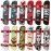 HOMETALL Finger Skateboards for Kids Set of 12, Mini Skateboard Fingerboards 12 Pieces Finger Toys Pack, Gifts for Kids Children Finger Skater