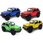 KiNSMART - Jeep Wrangler Rubicon Off Road 4x4 5 inch 1:34 Scale Die Cast Model Replica Toy Car Opentop