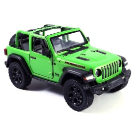 KiNSMART - Jeep Wrangler Rubicon Off Road 4x4 5 inch 1:34 Scale Die Cast Model Replica Toy Car Opentop