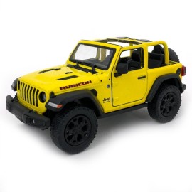 KiNSMART - Jeep Wrangler Rubicon Off Road 4x4 5 inch 1:34 Scale Die Cast Model Replica Toy Car Opentop