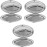Stephanie Imports Set of 3 Double Sided Magnifying Compact Mirrors (Silver, Elongated Oval)