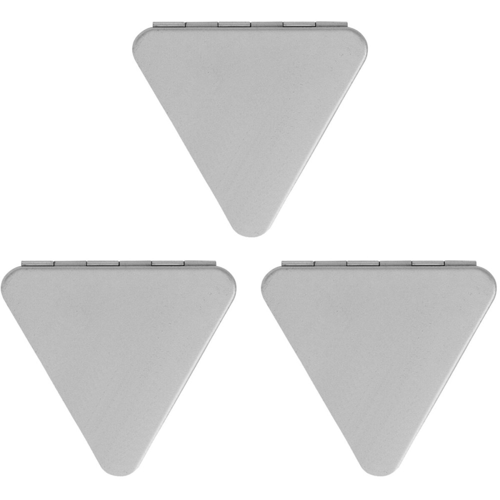 Stephanie Imports Set of 3 Double Sided Magnifying Compact Mirrors (Silver, Triangle) Stephanie Imports Set of 3 Double Sided Magnifying Compact Mirrors (Silver, Triangle)