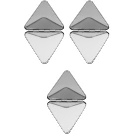 Stephanie Imports Set of 3 Double Sided Magnifying Compact Mirrors (Silver, Triangle) Stephanie Imports Set of 3 Double Sided Magnifying Compact Mirrors (Silver, Triangle)