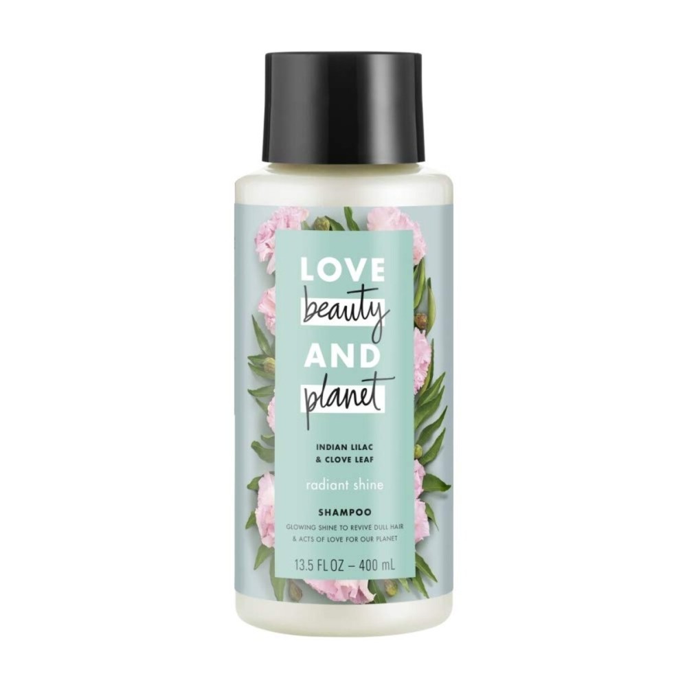 Love Beauty Planet Positively Shiny Shampoo, Indian Lilac Clove Leaf, 13.5 fl oz Love Beauty Planet Positively Shiny Shampoo, Indian Lilac Clove Leaf, 13.5 fl oz