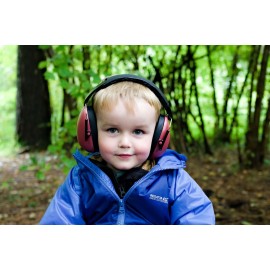 BANZ Kids Hearing Protection Earmuffs Maroon 2-10
