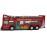 toywonders New York City NYC Double Decker NYC Sightseeing Double Decker Tour Bus Open Top Red 2168D 6 inch Diecast