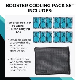 Glacier Tek Booster Cooling Pack Set for Sports, Classic, Concealable and Original Cool Vests