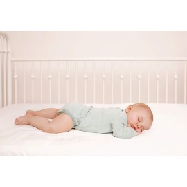 Crib Fitted Sheet by Pure Bamboo, Genuine 100% Organic Viscose Derived from Bamboo, Luxuriously Soft, Ultimate Cooling, Fits Standard Size Crib Mattress (White)