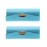 Turquoise Solid Satin Ladies Lipstick Case With Mirror Holder Set of 2