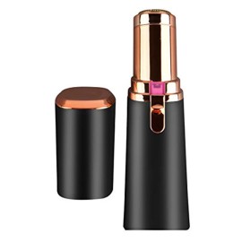 Vivitar PG-V027-BLK LED Light Painless Hair Remover, Portable And Compact Trimmer Shaver, Easy Storage And Is Travel-Friendly With Built-In LED Light For Chin Hair And Cheek Hair, Black