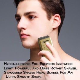 Caliber Pro - RPG Shaver - Professional Close Cutting Foil Shavers with Cleaning Brush - Cordless Hair & Beard Trimmer - Rechargeable Lithium Ion Battery - Balding Machine - Electric Razor for Men