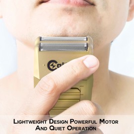 Caliber Pro - RPG Shaver - Professional Close Cutting Foil Shavers with Cleaning Brush - Cordless Hair & Beard Trimmer - Rechargeable Lithium Ion Battery - Balding Machine - Electric Razor for Men