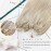 Moresoo Micro Link Hair Extensions Extensions Human Hair Platinum Blonde MicroBead Hair Extensions Real Human Hair Straight Micro Loop Extensions Real Human Hair 22 Inch 50G/50S